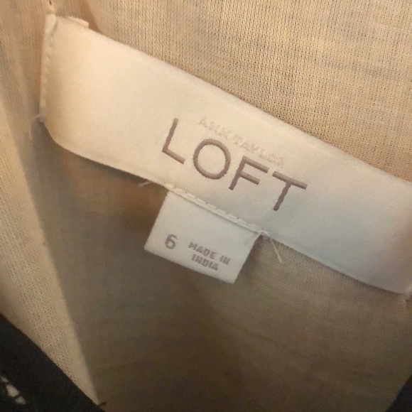 Loft Dress Black and Tan Size 6 - Picture 3 of 4